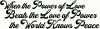 Power of Love Beats Love of Power World Peace Car or Truck Vinyl Window Decal Sticker Words Car or Truck Window Decal