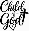 Child of God Car or Truck Vinyl Window Decal Sticker Christian Car or Truck Window Decal