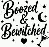 Boozed and Bewitched Car or Truck Vinyl Window Decal Sticker Gothic Halloween Car or Truck Window Decal