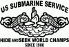 Submarine Service Hide and Seek Champs Car or Truck Vinyl Window Decal Sticker Military Car or Truck Window Decal