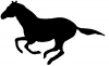 Horse (full body) running Animals Car Truck Window Wall Laptop Decal Sticker