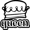 Queen Girlie car-window-decals-stickers