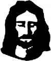 Jesus eyes Closed Christian car-window-decals-stickers