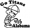 Go Titans Pee On Alabama Special Orders Car Truck Window Wall Laptop Decal Sticker
