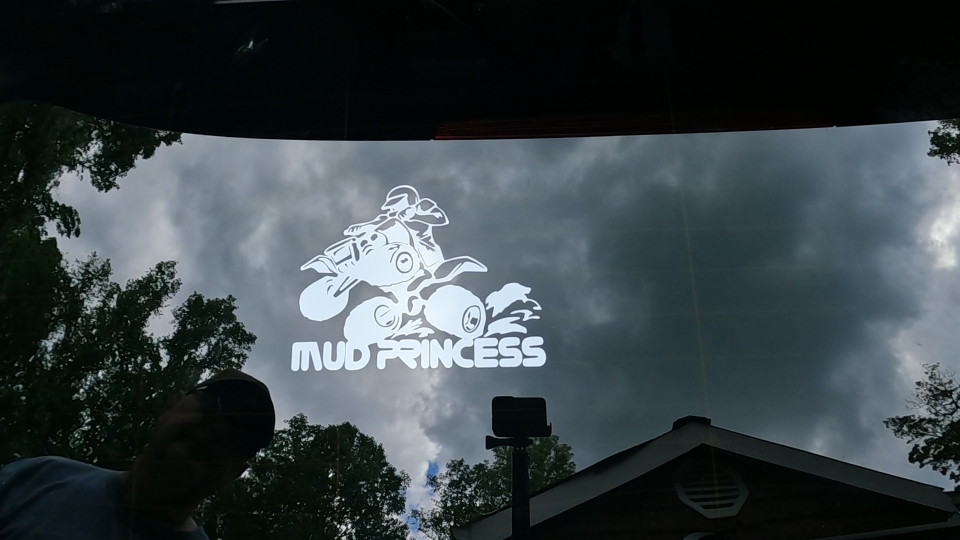 Mud Princess 4 Wheeler Off Road Car or Truck Window Decal Sticker