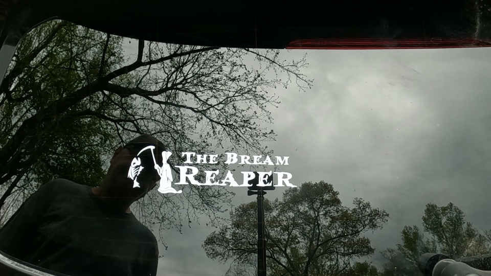 The Bream Reaper Bone Bream Grim Reaper Funny Fishing Car or Truck Window Decal Sticker