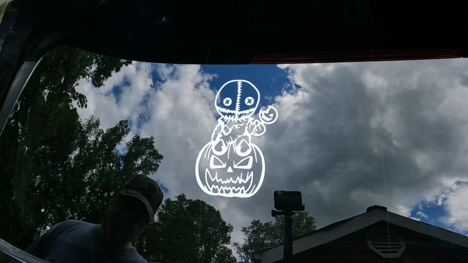 Baby Kid Sam Trick or Treat Halloween Gothic Halloween Car or Truck Window Decal Sticker Video