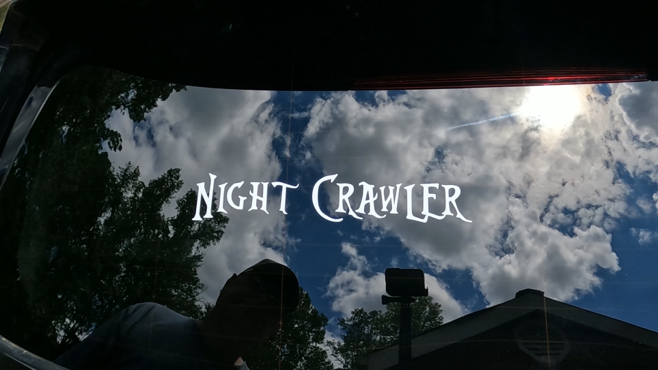 Night Crawler Car or Truck Window Decal Sticker Video