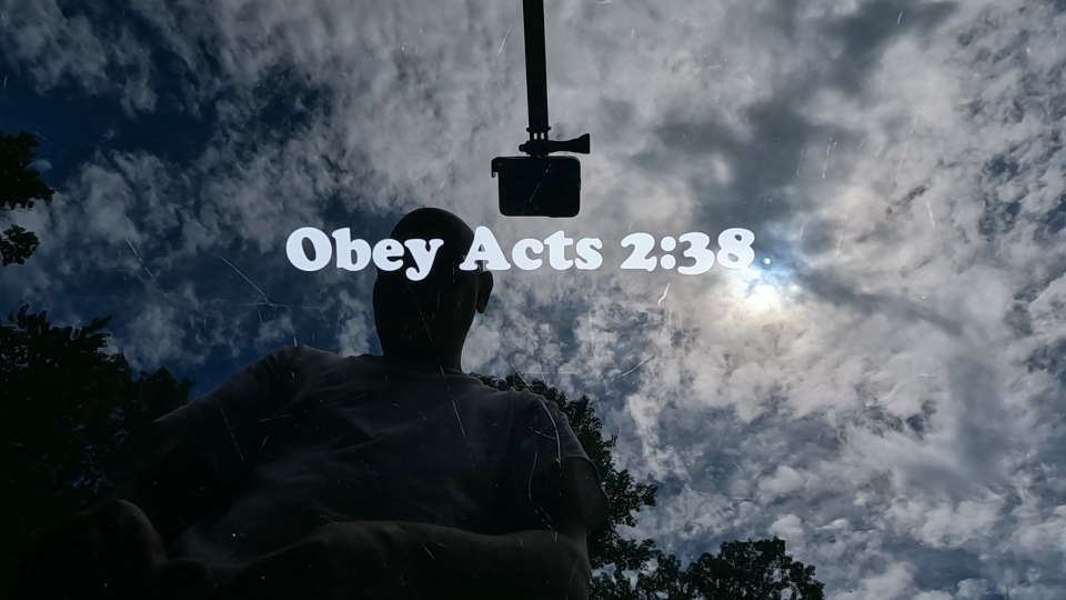 Obey Acts 2:38 Car or Truck Window Decal Sticker Video