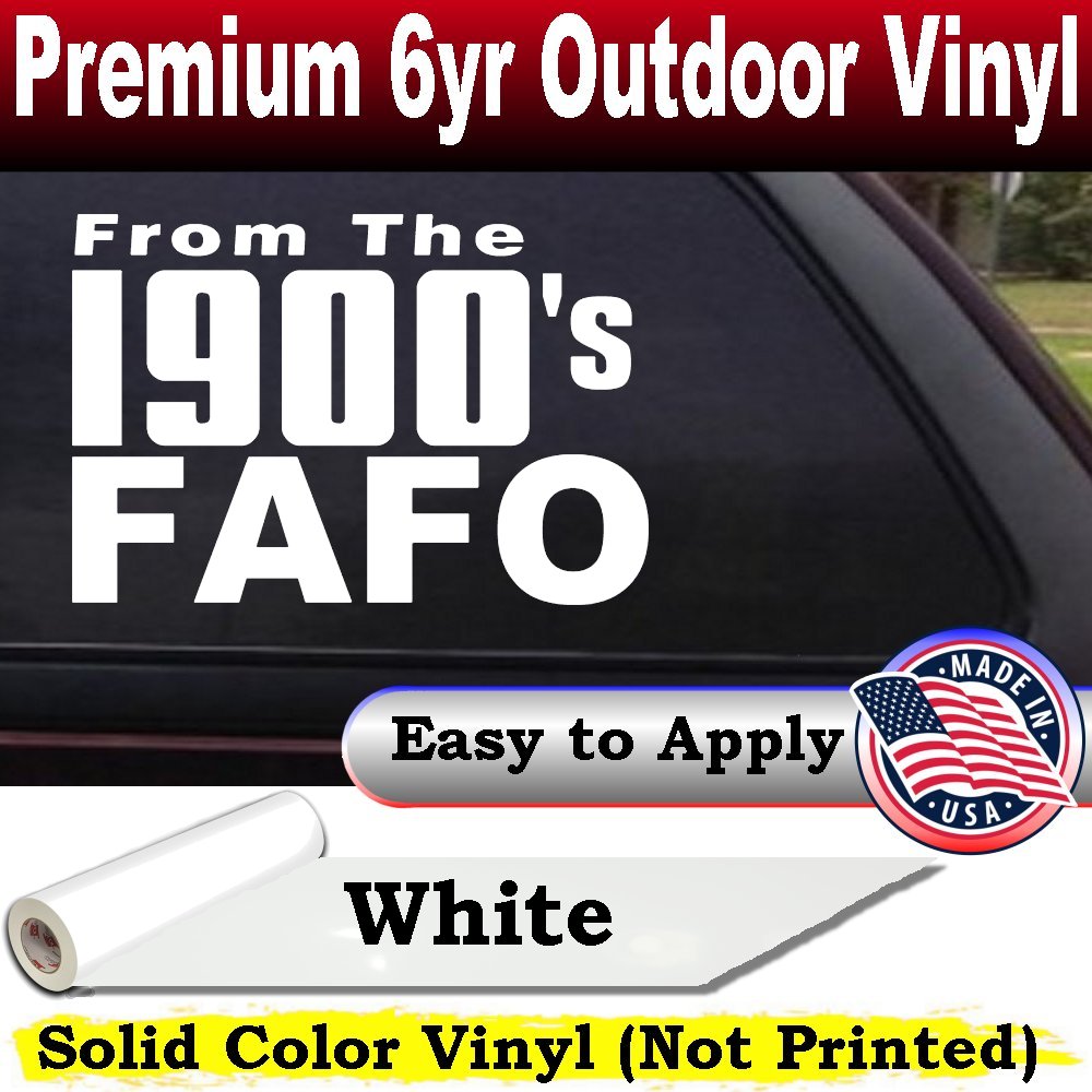 From The 1900s FAFO Car Truck Vinyl Window Decal Sticker