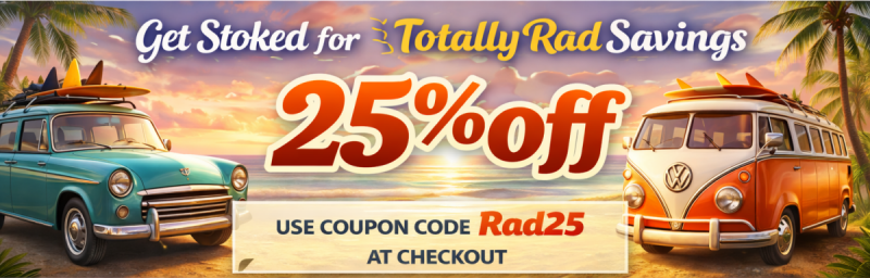 Get <span style="font-size:24px;"><b>25% OFF</b></span> your order. Use coupon code <span style="font-size:24px;"><b>Rad25</b></span> at checkout.