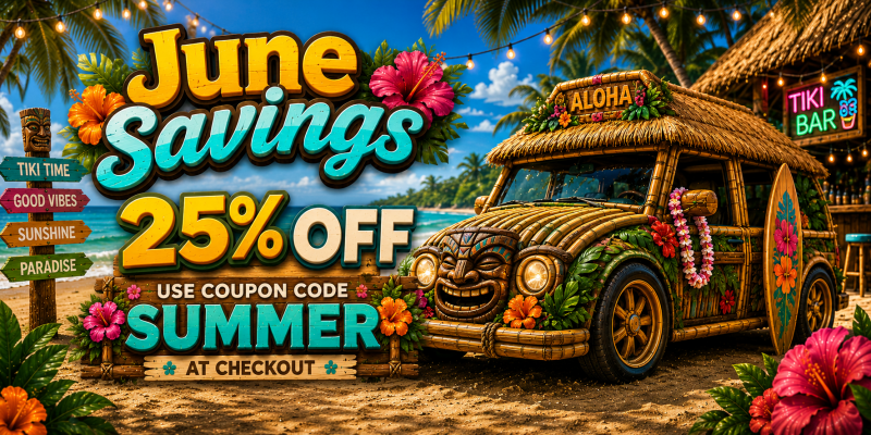Get <span style="font-size:24px;"><b>25% OFF</b></span> your order. Use coupon code <span style="font-size:24px;"><b>SUMMER</b></span> at checkout.